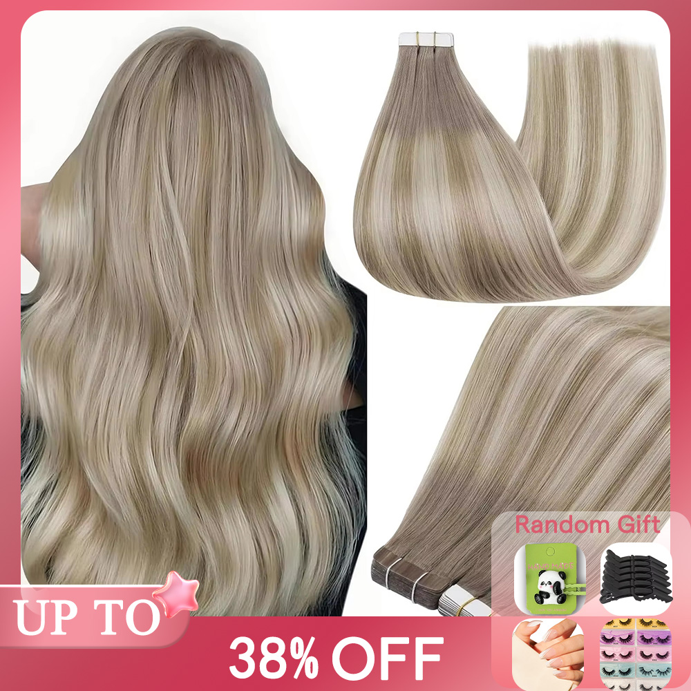 Invisible Tape In Extensions Real Hair - Full Shine Tape In Human Hair