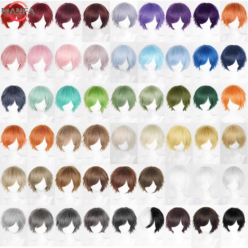 Synthetic Braided Wigs For Black Women - Tóc giả cosplay anime ngắn thẳng