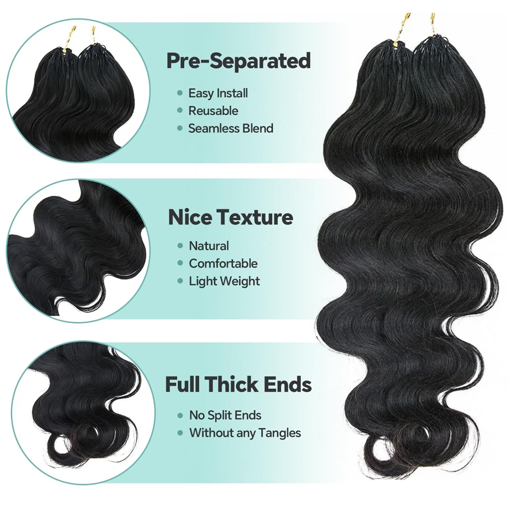 Body Wave Miracle Knots Croche - đánh giá và giá Hair Bundles