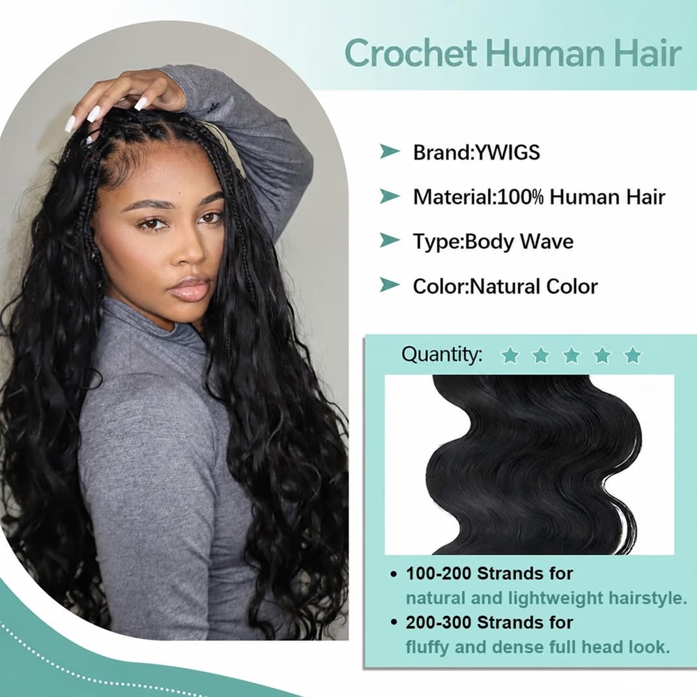 Body Wave Miracle Knots Croche - đánh giá và giá Hair Bundles