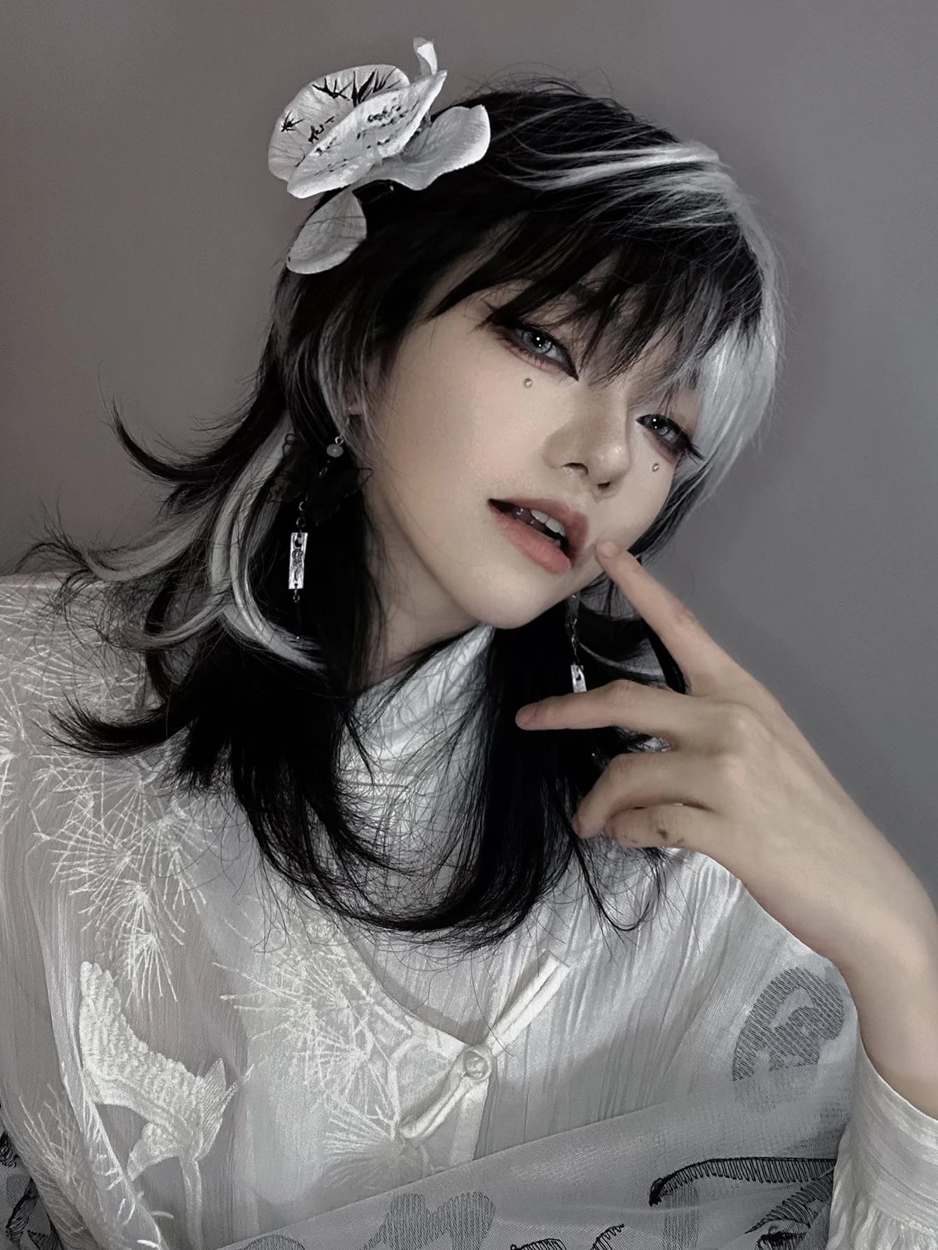 16Inch Black and White Color S - đánh giá và giá Synthetic Braided Wigs For Black Women