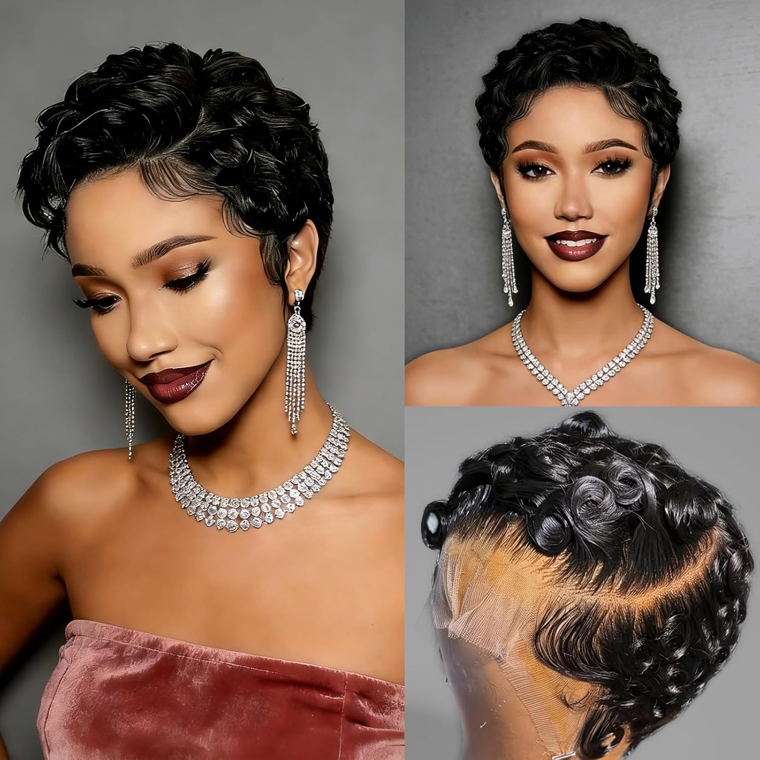 13x4 Lace Front Short Bob Pixi - đánh giá và giá Pre Parted 13X4 Lace Front Bob Wig