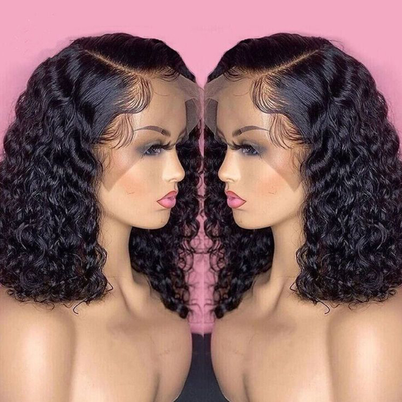 Deep Wave Wigs Human Hair 180  - đánh giá và giá Glueless Wear And Go Human Hair Wig