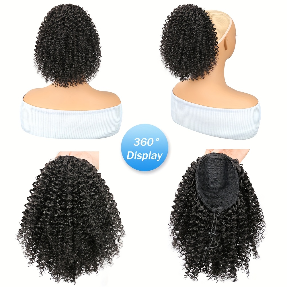 Afro Kinky Curly Puff Ponytail - đánh giá và giá Drawstring Afro Curly Puff Ponytail