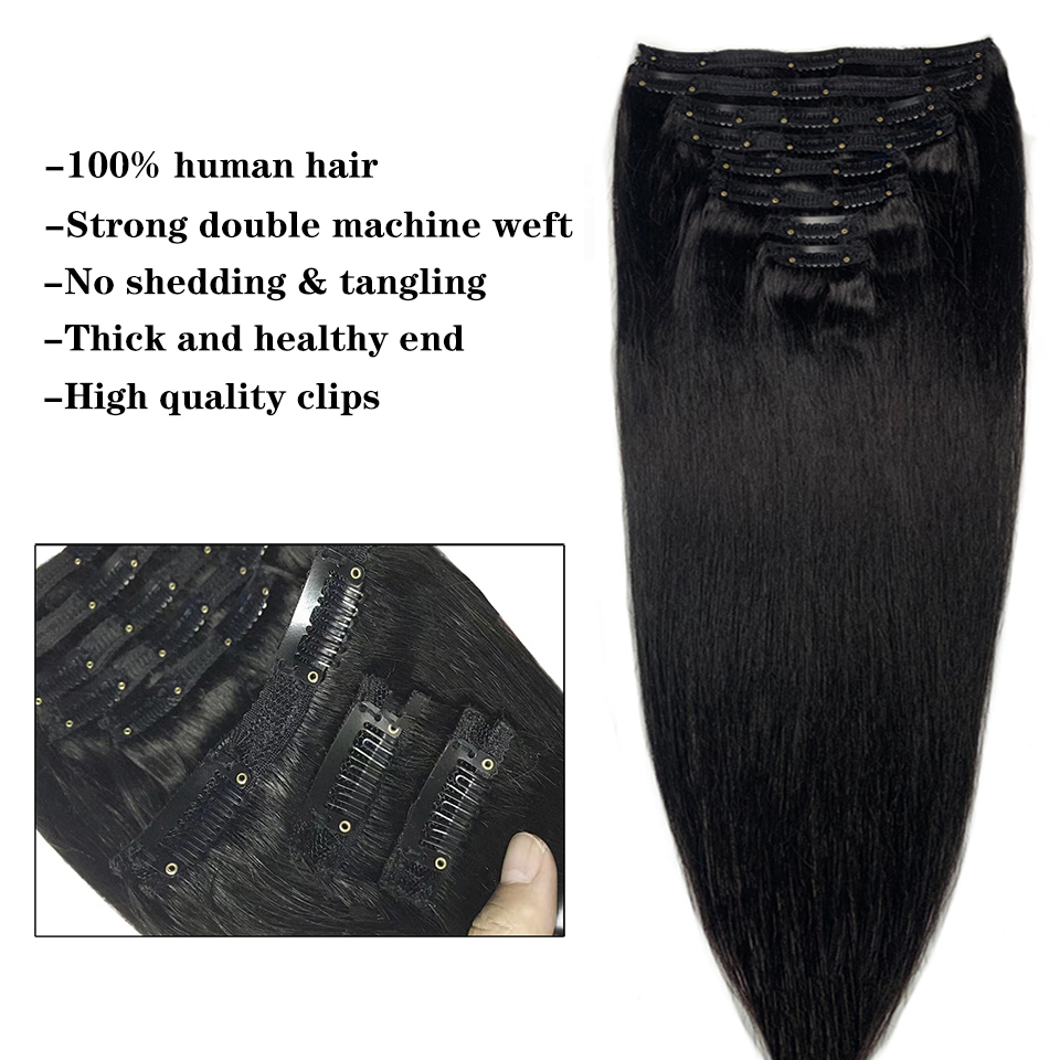 Clip in Hair Extensions Straig - đánh giá và giá Invisible Tape In Extensions Real Hair