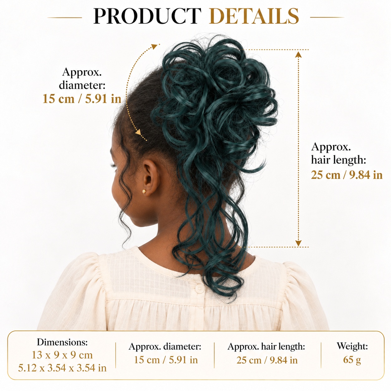 Curly Bun Hairpiece Claw Clip  - đánh giá và giá Claw Clip Messy Bun Hair Piece